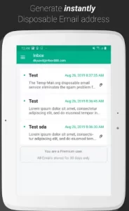 Temp Mail Apk for Android 9